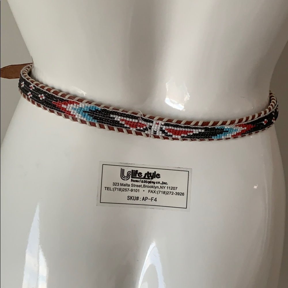 Aztec beaded belt